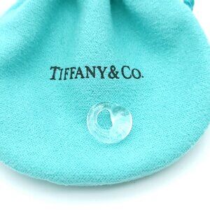 Tiffany & Co. Elsa Peretti Clear Rock Crystal Carved 11mm Eternal Circle Pendant